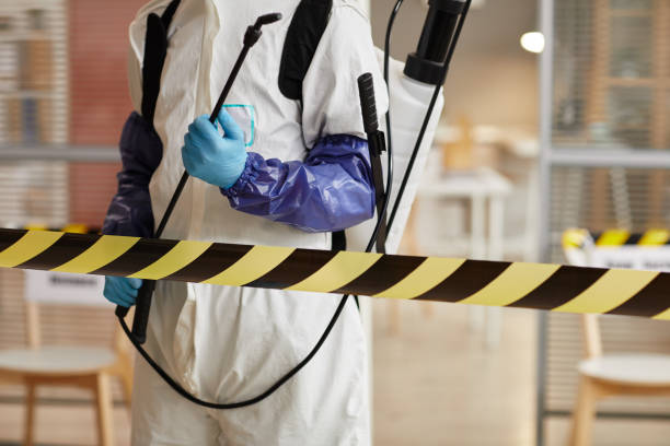 Professional Biohazard Cleanup technician working in Manitowoc, WI